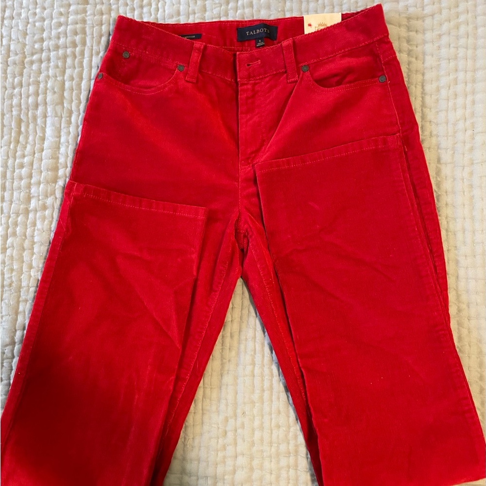 Talbot’s Heritage Red Corduroy Pants Sz 6